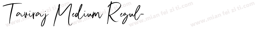 Taviraj Medium Regul字体转换
